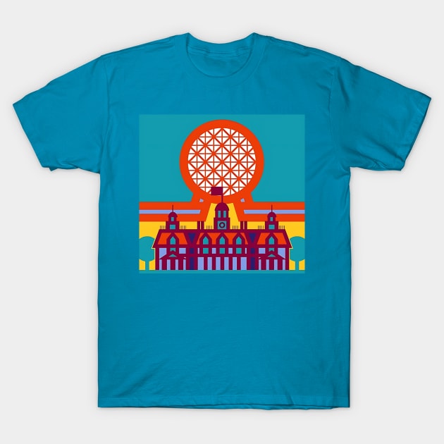 Retro Epcot Center Logo T-Shirt by Sunshine Tree Studios